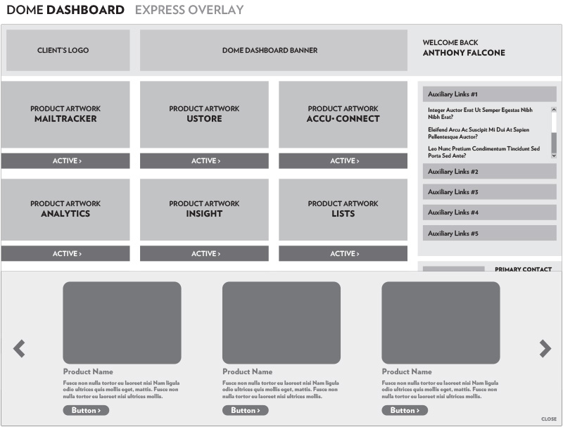 Dome Dashboard: Express Overlay